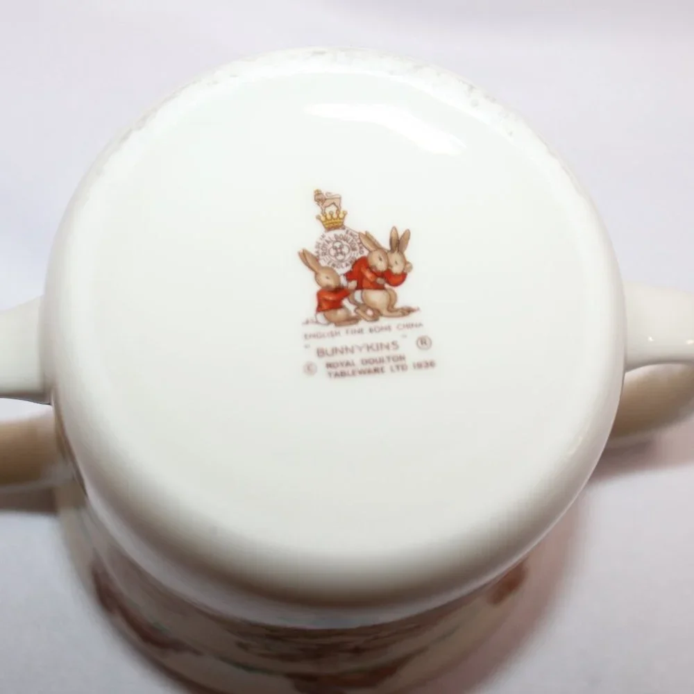 Vintage 1936 Royal Doulton “Bunnykins” Bowl/Cup Set Fine Bone China